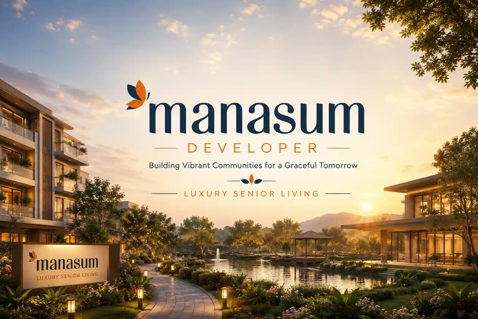 Manasum official logo – trusted senior living community builder