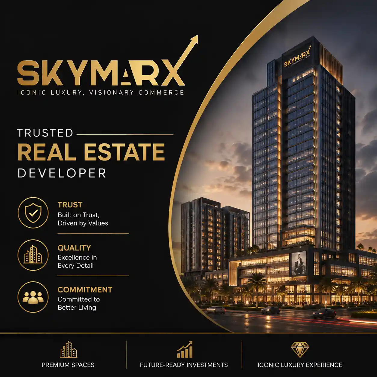 Skymarx official logo – trusted real estate developer in India